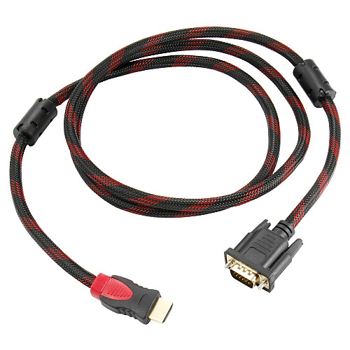 

1.5M HDMI to VGA with Double Ferrite Cores for HDTV/1080P/DVD