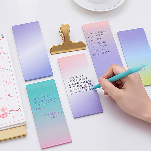 

1 PC Gradient Color Self-Stick Notes 40 Page(Random Color)
