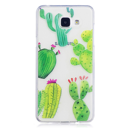 

Phone Case For Samsung Galaxy Back Cover A3 A5 A5(2016) A3(2016) IMD Transparent Pattern Flower Soft TPU