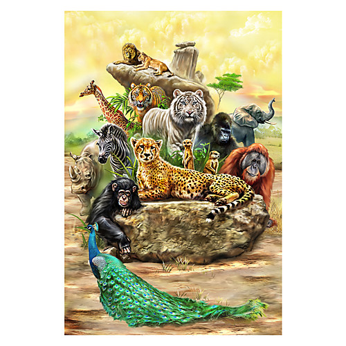 

1000 pcs Animal Series Cartoon Jigsaw Puzzle Adult Puzzle Jumbo Wooden Adults' Toy Gift