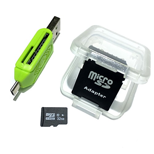 

Ants 32GB Micro SD Card TF Card Adapter and Card Reader 3in1 SET Combination 64G 32G 8G Memory Microsd TF/SD Card