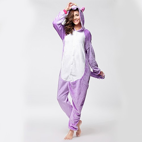 

Adults' Kigurumi Pajamas Unicorn Flying Horse Pony Onesie Pajamas Flannel Fabric Purple Cosplay For Men and Women Animal Sleepwear Cartoon Festival / Holiday Costumes