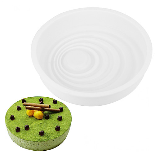 

1pc Cake Molds Christmas Round Silica Gel Everyday Use