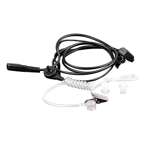 

Baiston KQDG 3.5mm 2.5mm Walkie Talkie Acoustic Tube Earphone - Black Transparent