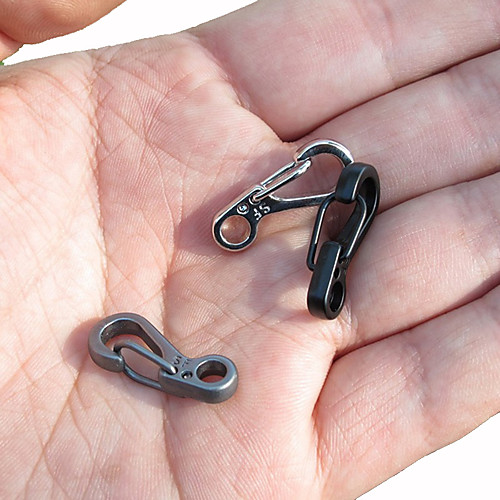 

Carabiner Matte Mini Chrome Alloy Camping / Hiking Climbing Casual Matt black Black Silver