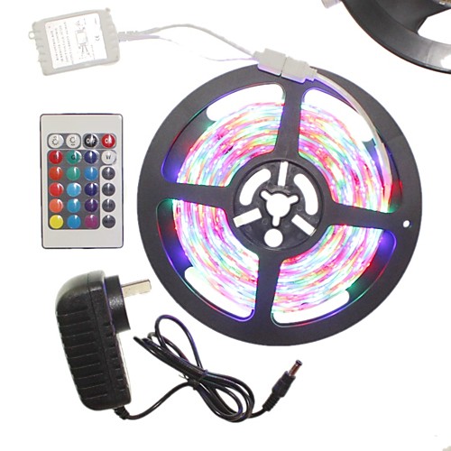 

5M RGB LED Strip 2835SMD 8mm Waterproof Strip light With 24Keys IR Controller Diode LED Tape Lights Ribbon String