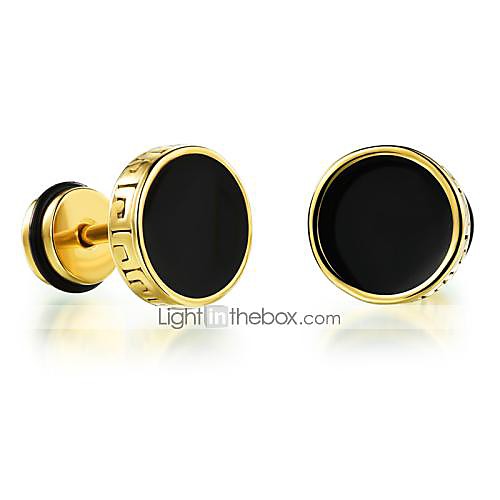 

Муж. Серьги-гвоздики Титановая сталь Серьги Камни Мода Бижутерия Золотой / Серебряный Назначение Повседневные