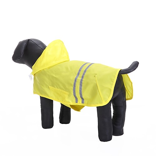 

Cat Dog Hoodie Rain Coat Puppy Clothes Solid Colored Casual / Daily Waterproof Sports Outdoor Dog Clothes Puppy Clothes Dog Outfits Yellow Fuchsia Blue Costume for Girl and Boy Dog Oxford cloth