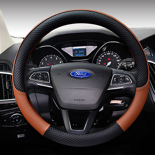 

Steering Wheel Covers Polyester 38cm White / Black / Yellow For Ford All years