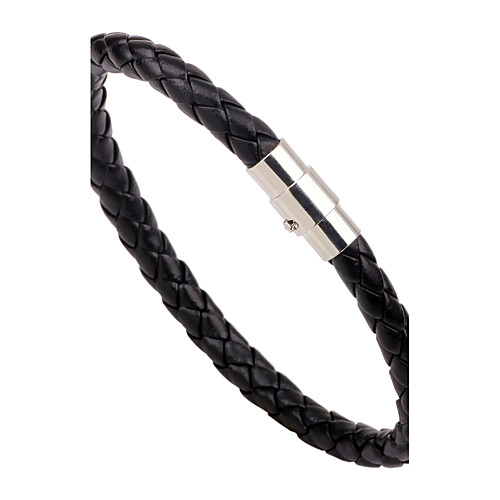 

Women's Leather Bracelet woven Magnetic Fashion Leather Bracelet Jewelry Black / Brown For Casual Going out