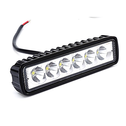 

Car / Motorcycle / Truck Light Bulbs 18W High Performance LED 1800lm 6 Working Light 61.91inch Work Light Bar Spotlight Flood Lamp