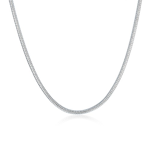 

Women's Men's Chain Necklace Basic Fashion Copper Silver Plated Silver Necklace Jewelry For Casual Daily