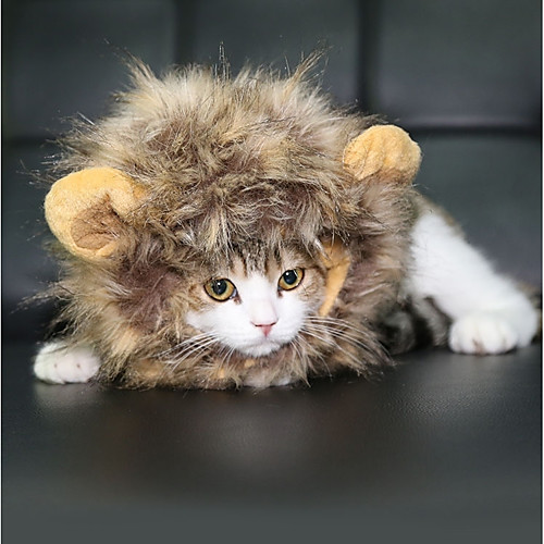 

Christmas Cat Toy Cute Halloween Lion Mane Faux Fur Gift Pet Toy Pet Play