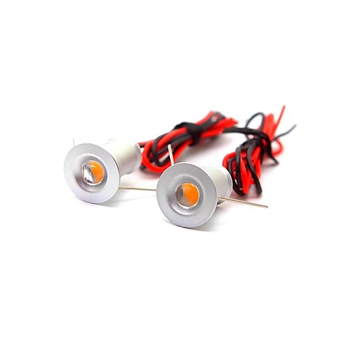 

2pcs 1 W 100 lm 1 LED Beads Decorative LED Recessed Lights Warm White Cold White 12 V Cabinet Ceiling Drawer / CE Certified