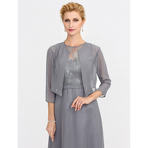 

3/4 Length Sleeve Shrugs Chiffon Wedding / Party / Evening Women's Wrap With