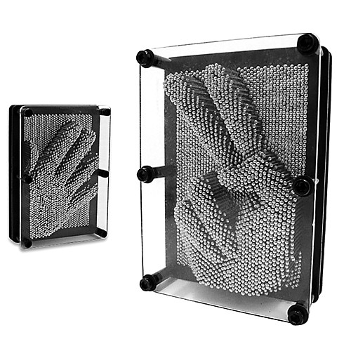 

Pinart 3D Novelty Friends Hand Education Stainless Steel Glass Kid's Adults' Boys' Girls' Toy Gift 1 pcs