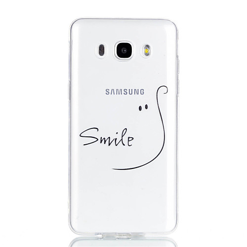 

Case For Samsung Galaxy J7 (2017) / J7 (2016) / J5 (2017) Transparent / Pattern Back Cover Word / Phrase Soft TPU