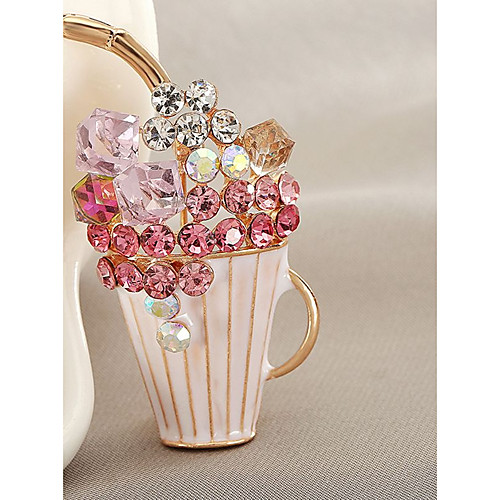 

Women's Men's Synthetic Diamond Brooches Ladies Classic Rhinestone Brooch Jewelry Gold / Pink For Daily Stage