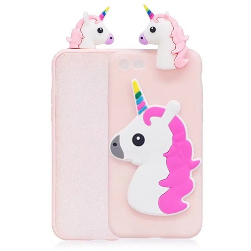 

Phone Case For Apple Back Cover iPhone X iPhone 8 Plus iPhone 8 iPhone 7 Plus iPhone 7 iPhone 6s Plus iPhone 6s iPhone 6 Plus iPhone 6 iPhone SE / 5s Shockproof Cartoon Unicorn 3D Cartoon Soft TPU