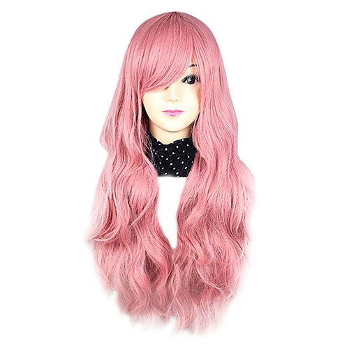

Lolita Cosplay Wigs Women's 30 inch Heat Resistant Fiber Pink Anime Wig