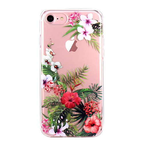 

Phone Case For Apple Back Cover iPhone X iPhone 8 Plus iPhone 8 iPhone 7 Plus iPhone 7 iPhone 6s Plus iPhone 6s iPhone 6 Plus iPhone 6 iPhone SE / 5s Ultra-thin Transparent Pattern Flower / Floral