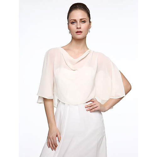 

Sleeveless Ponchos Chiffon Wedding / Party / Evening Women's Wrap With
