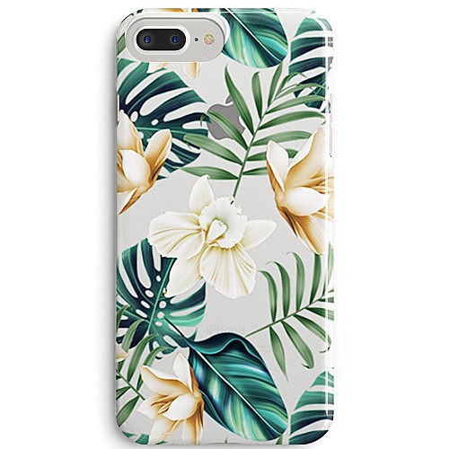 

Phone Case For Apple Back Cover iPhone 8 Plus iPhone 8 iPhone SE / 5s Ultra-thin Transparent Pattern Flower / Floral Tree Soft TPU