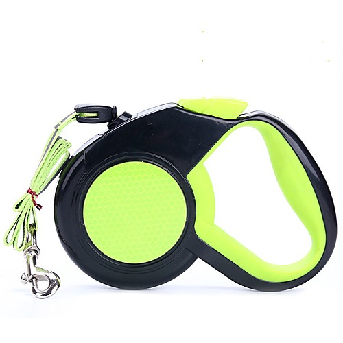

Dog Leash Reflective Portable Solid Colored Rubber Orange Green