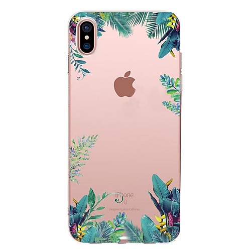 

Case For Apple iPhone XS / iPhone XR / iPhone XS Max Transparent / Pattern Back Cover Tree Soft TPU