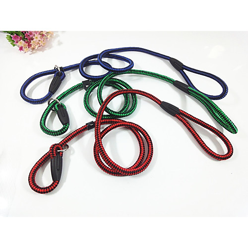 

Dog Leash Portable Solid Colored Nylon Grid