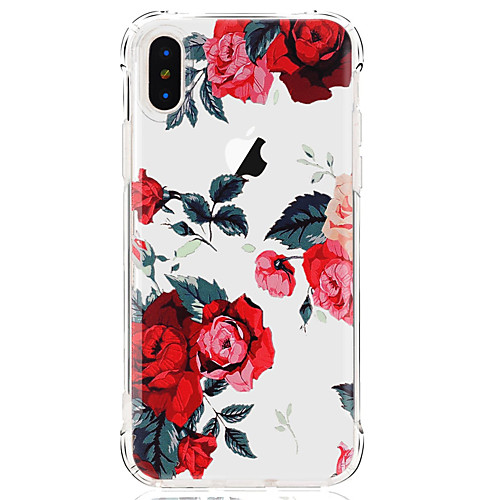 

Phone Case For Apple Back Cover iPhone X iPhone 8 Plus iPhone 8 iPhone 7 Plus iPhone 7 iPhone 6s Plus iPhone 6s iPhone 6 Plus iPhone 6 iPhone SE / 5s Ultra-thin Transparent Pattern Flower Soft TPU