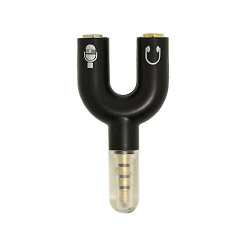 

Universal Audio Splitter with Mic for CellPhones/Speaker/Laptop Notebook