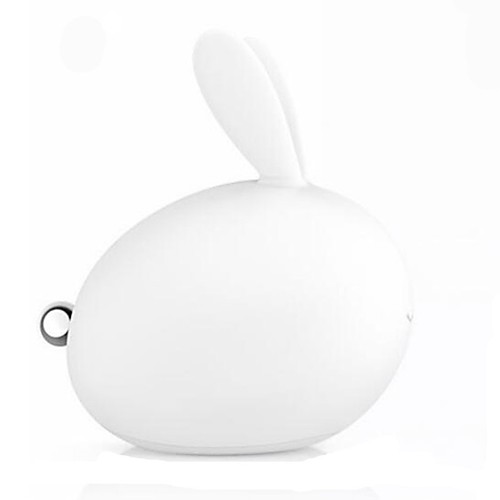 

Intelligent Colorful LED Silicone Nightlight USB Rechargeable Rabbit Pat Bedside Lamps Atmosphere Lamp Lamp Decompression Toys