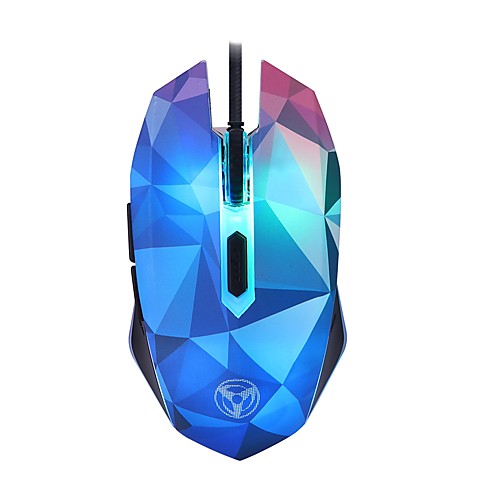 

litbest w39 светодиодный свет для дыхания Проводная игровая мышь USB Оптическая 4 настраиваемых точек на дюйм 1000/1600/2400/3200 точек на дюйм 6 клавиш