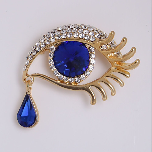 

Women's Brooches Ladies Personalized Fashion Rhinestone Brooch Jewelry Silver Gold For Daily Office & Career
