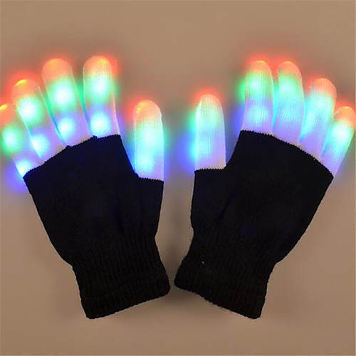 

Christmas Holiday LED Lighting Light Up Toy LED Gloves Finger Lights Lighting Fingertips Adults' for Birthday Gifts and Party Favors 2 pcs
