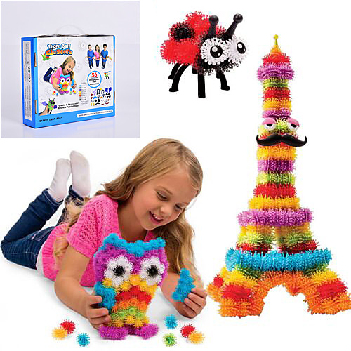 

NEW Thorn Ball Clusters Good Package New Building Toy 370 Pieces DIY Kids Play 36 Accessories Kit Children Best Gift