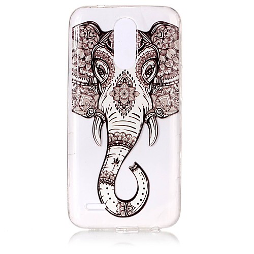 

Case For LG LG K10 (2017) / LG K8 (2017) Ultra-thin / Transparent / Embossed Back Cover Elephant Soft TPU