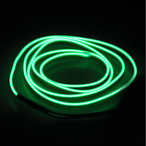 

5m String Lights 0 LEDs EL 1pc White Red Blue Waterproof Self-adhesive Neon Electroluminescent Wire