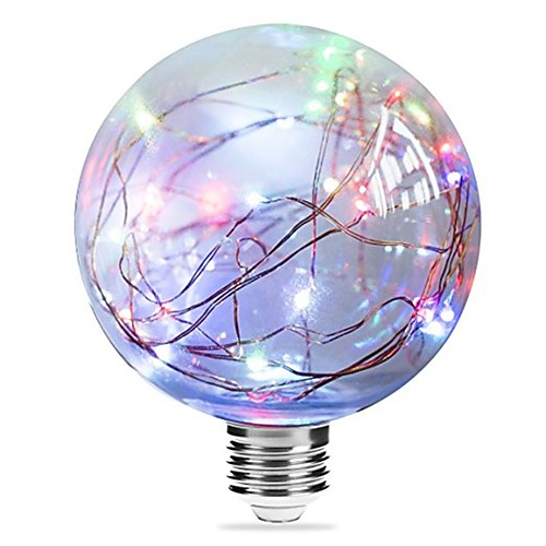 

1pc 3 W LED Filament Bulbs 250 lm E27 G95 33 LED Beads Integrate LED Starry Blue Pink Multi Color 85-265 V / RoHS