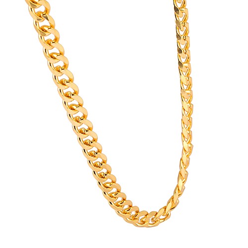 

Women's Chain Necklace Beaded Necklace Hip-Hop Copper Gold Plated Metal Black Gold Silver Necklace Jewelry For Party Daily