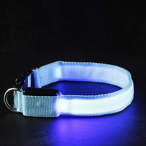 

Cat Dog Collar Light Up Collar LED Lights Adjustable / Retractable Solid Colored Nylon White Yellow Red Blue Pink