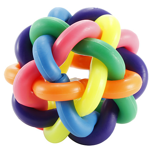 

Ball Chew Toy Dog Chew Toys Cat Chew Toys Interactive Toy Squeaky Balls Dog Play Toy Dog Puppy Bell Nobbly Wobbly Durable Pet Exercise Pet Training Natural Rubber Gift Pet Toy Pet Play