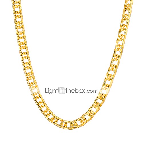 

Women's Chain Necklace Beaded Necklace Hip-Hop Copper Gold Plated Metal Gold Necklace Jewelry For Party Daily