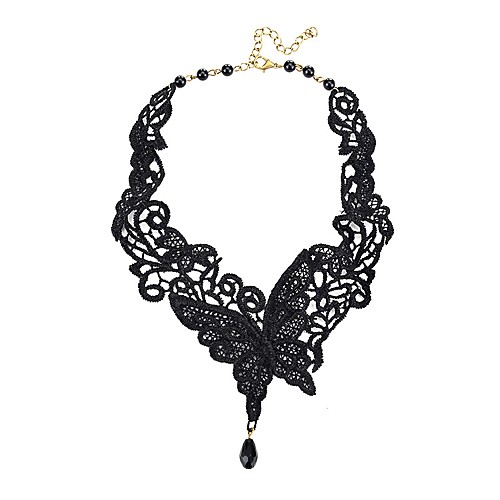 

Women's Choker Necklace Animal Ladies Simple Gothic Cloth Black Necklace Jewelry For Daily