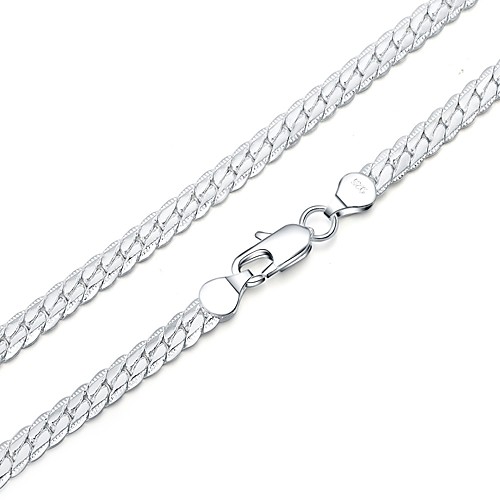 

Men's Women's Chain Bracelet Geometrical Baht Chain Fashion Silver Plated Bracelet Jewelry Silver For Gift