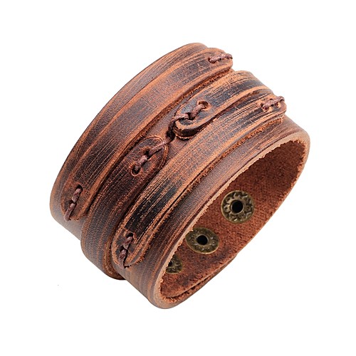 

Women's Bracelet Vintage Fashion Leather Bracelet Jewelry Brown For Ceremony Carnival