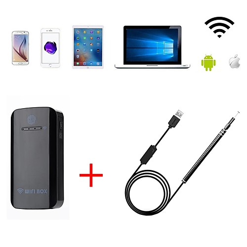 

WiFi Endoscope Wireless USB Camera 5.5MM Lens Visual Ear Otoscope Endoscope Borescope Inspection for Android IOS PC