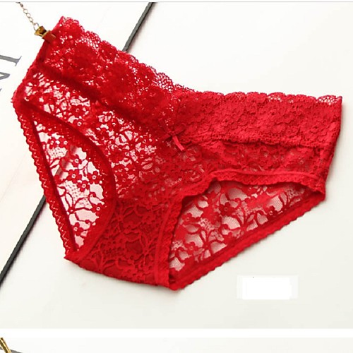 

Women's Lace Lace Brief Low Waist Super Sexy Blushing Pink S