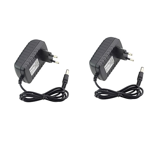 

2pcs 12 V US EU ABSPC Power Adapter for LED Strip light